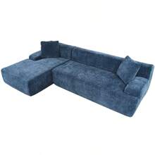 U_Style Modern Large L-Shape Modular Sectional Sofa For Living Room Bedroom Salon 2 Piece Free Combination Simplified Style Old Sku:WY000356AAC