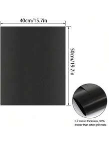 1/2 件 40 * 33cm/40 * 50 不粘烤箱衬垫，适用于电烤箱底部，加厚重型烤箱衬垫，适用于烤箱底部，可重复使用烤箱垫，适用于电燃气烤炉的烤箱衬垫，不含 BPA 和 PFOA，派对礼品，烧烤配件，山毛榉度假必备品（下订单前请确认尺寸。）