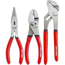 CRAFTSMAN Pliers Set, 3 Piece Set, 6 Inch Long Nose, 6 Inch Slip Joint, 8 Inch Groove Joint (CMHT84103R) - 1 - View 1