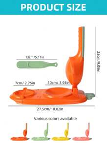 2 In 1 Dumpling Dough Press Maker With Meat Spoon - Manual Plastic Kitchen Accessories & Tools - Material, Set Of 2 - Dumpling Mold - View 5