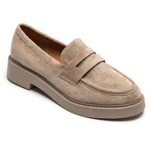 Fashionable Casual Slip-On Loafers, Versatile For Everyday Wear - Khaki - View 2