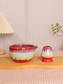 2 件套青瓷滴釉抹茶茶碗、茶筅、茶道用具、家用泡茶工具、带壶嘴的陶瓷抹茶碗 - 抹茶碗 - 查看 11