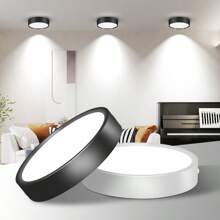 Luz empotrada para techo, Foco LED para decoración del hogar, Foco moderno para sala de estar, dormitorio, pasillo, baño, gabinete de cocina, tienda, hotel. Disponible en negro/blanco/dorado, en blanco cálido/neutro/frío, en 5W/10W/15W/25W. - Downlight de montaje en superficie - Ver 7