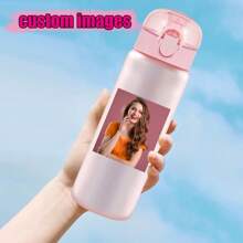 1pc 26oz Customizable Photo Plastic Water Bottle, Personalized Daily Drinking Cup, Coffee Mug, Surprise Water Bottle, New Year Gift, Birthday Gift, Valentine's Day Gift, Suitable For Family, Friends, And Lovers,Multi-Functional,Adjustable, Reusable,Ornamental,Easy To Clean,Cute,Comfortable,Stylish,Soft,Adorable,High-Quality,Modern,Colorful,Custom,Personalized,Unique,Ideal Gifts For Him,Ideal Gifts For Her,Her,Girlfriend,Dad,Boyfriend,Family,Mom,Friends,Son,Daughter,Kitchen,Dining Room,Bathroom,Living Room,Bedroom,School,Office,Tea Room,Home,Garden,Camping & Hiking Gear