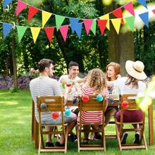 50/100/200pcs Colorful Triangle Bunting Flags - Vibrant Multicolor Pennant Garland, Polyester, Ideal For Grand Openings, Carnivals, Theme Parties, And Outdoor Celebrations, Festive Party Decorations | Celebratory Flags | Polyester Flags Banner Tapestry Room Decor Birthday Decorations