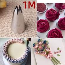 15 szt. Średnich bezszwowych końcówek do dekoracji ze stali nierdzewnej, końcówki do dekoracji ciast, ciasto, babeczka, dekoracja blachy do pieczenia, narzędzie do pieczenia, narzędzie do dekoracji, narzędzie do dekoracji ciast, krem, ciasteczko, gadżety kuchenne - Narzędzia do dekoracji - Zobacz 6