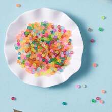 1 Pack 800pcs 6mm Frosted Round Loose Acrylic Craft Beads For Jewelry Making, Earrings, Bracelets, Necklaces, Keychains, Sewing Crafts