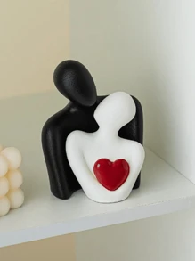 1pc Couple Abstract Sculpture Small Ornaments Home Decoration, Bedroom Decoration Couple Love Office Display-Suitable For Bedroom Romantic Valentine's Day Anniversary Birthday Gift Gifts Graduation