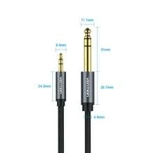 VENTION AUX 3.5mm 至 6.35mm 音频线 Hi-Fi 立体声 3.5mm 公头至 6.35mm 线 PVC+尼龙网状材质 兼容电脑、笔记本电脑、扬声器、手机、放大器、DVD、混音器、PS3/4、吉他、开关 - 灰色 - 查看 10