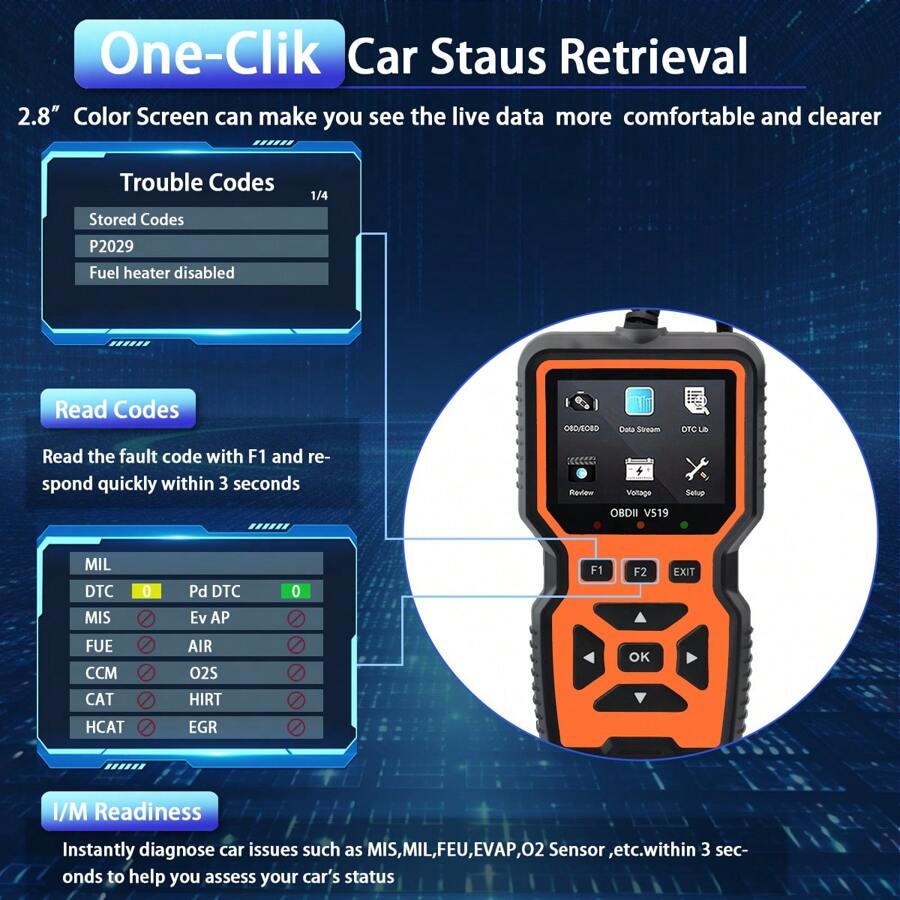 Compatibility Pdf 2025 NEW!Car Diagnostic Tool Code Reader Engine