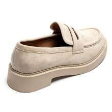 Thick-Soled Loafers - Combining Comfort And Fashion For Everyday Wear - Beige - View 6