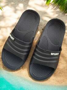 5 Pzas dalias marca Sport NEGRO para caballero, sandalias de EVA para caballero, sandalias precio de fabrica - Negro - Ver 6