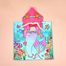 Cute Cartoon Children Hooded Bath Towel, Soft & Skin-Friendly, Won't Shed, Absorbent And Quick Drying, Wearable Baby Bathrobe - Multicolor - View 14