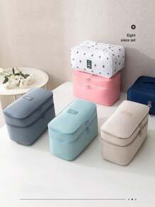 双层多功能便携式旅行胸罩和内裤收纳袋，适用于宿舍、旅行、外出旅行必需品旅行配件女性旅行必备品旅行整理器行李箱夏季海滩度假返校用品