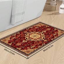 [Crystal Velvet 700g/㎡ Dotted Bottom 5mm Thick] 1 Pc Bohemian Style Area Rug, Solid Color Carpet, Soft Non-Slip Washable Rug For Indoor Outdoor Living Room Bedroom Kitchen Office Home Decor Corridor Runner Back To School