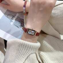 Angola Red Style Versatile New Exquisite Fashion Light Luxury High End Fashion Genuine Leather Waterproof Women's Watch - one-size - View 4