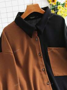 Abito camicia casual di media lunghezza da donna, confortevole e versatile per uso quotidiano e all'aperto