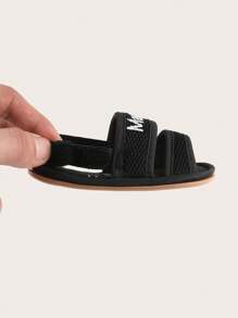 Summer Infant Shoes For 3-6 To 9 Months, Soft Soled, Anti Slip, Anti Kick, Breathable Walking Shoes For 0-1 Year Old Male And Female Infant Sandals - Black - View 7