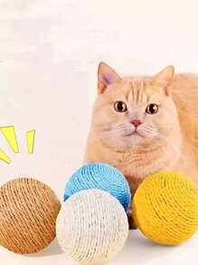 1pc Large Cat Lover And Cat Mom Love Scratching Ball [Interactive Sound-Making Cat Lover And Cat Mom Love Toy] Cat Lover And Cat Mom Love Scratching Ball Toy Cat Lover And Cat Mom Love Teasers Wear-Resistant And Bite-Resistant Cat/Dog Lover Gift And Dog/Cat Mom Love Pet Companion Relief Play For Cat Lover And Cat Mom Love - Multicolor - View 8