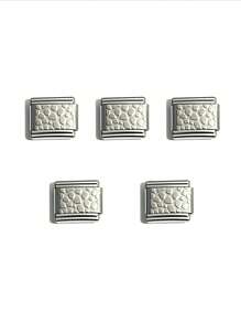 5个9*10mm不锈钢方形眼形模块化手链链节，焊接嵌入式，不易脱落，DIY手工手链配件，创意珠宝工艺材料 - Eye Modular Bracelet - 查看 5