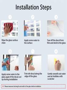 1Roll Window Privacy Film Frosted Glass Window Film, Decorative Privacy Cling, UV Blocking Staic Cling Bathroom Glass Frosting Sticker, Non-Adhesive Front Door Cover Room Decor Stickers Home Decor Wall Decor Bedroom Decor Bathroom Decor Room Decor Home Decor Living Room Wall Paper Wall Stickers Wall Papers Kitchen Decor Personalised Stickers