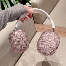 水钻蝴蝶装饰 AirPods Max 保护壳，闪亮彩色铆钉 TPU 保护套，兼容 AirPods Max，防摔防刮