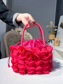 Bolso de mano tipo qipao con decoración floral, estilo chino, bolso de noche versátil y formal, regalo para fiesta
