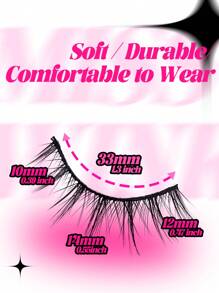 5 Pairs Miss Wink B09 Lashes, Thick, Curly, Fluffy, Fine And Natural Style, Suitable For Daily Makeup, Going Out, Parties And Gatherings