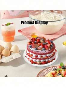 1/5pcs White Round Cake Board Corrugated Cardboard Cake Base For Bakery Baking Cake DIY Dessert Wedding Celebration Birthday Banquet Snack Board Cupcake Display Food Tray Theme Party Cake Decoration Supplies