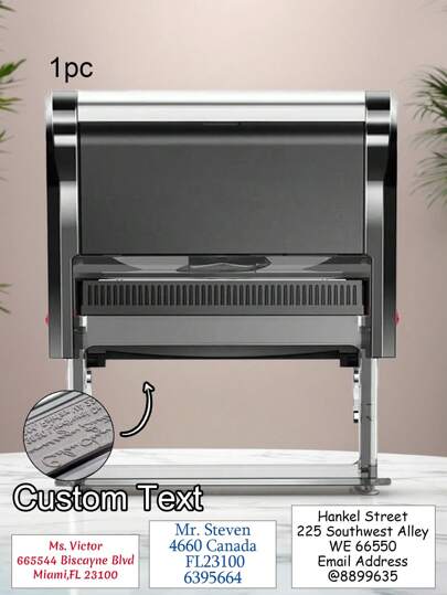 LICVIC 1 pezzo Timbro personalizzato con indirizzo, forniture per il ritorno a scuola per i giovani, timbri con logo personalizzati autoinchiostranti, timbri in gomma personalizzabili, timbri per indirizzi di ritorno personalizzabili, con più font e colori, per buste, matrimoni, etichette per spedizioni, forniture per ufficio, per anniversari, regali di compleanno, inaugurazione casa, laurea, regali unici ideali per lui, lei, famiglia, amici, lavoratori d'ufficio, matricole, studenti, classi inferiori