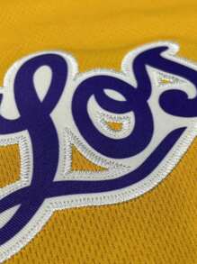 Atonmore Men's Basketball Jersey 77 Yellow Embroidered Stitching Basketball Tank Top, Sleeveless Sports Shirt - Yellow - View 4