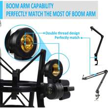 Professional AT2020 Shock Mount With Pop Filter To Reduce Vibration Noise, Shockmount For AT2020USB+ Condenser Mic By YOUSHARES - Shock Mount - View 5