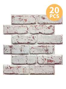 10pcs Faux Brick Peel And Stick Wall Panels, 3D Wall Tile Stickers, Brick Backsplash Waterproof Peel And Stick Tiles For Bathroom Room And Kitchen, Bedroom And Living Room Wall Decor, Vintage Rustic Decor - Multicolor - View 18