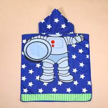 Cute Cartoon Children Hooded Bath Towel, Soft & Skin-Friendly, Won't Shed, Absorbent And Quick Drying, Wearable Baby Bathrobe - Multicolor - View 17