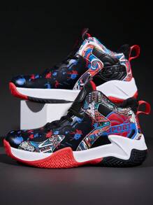 Zapatillas de baloncesto para niños, zapatillas deportivas antideslizantes para todas las estaciones, zapatillas para adolescentes para excursionismo y uso casual