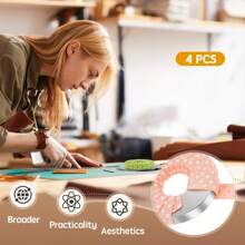 4 piezas de Pesas para patrones de tela, accesorios de costura para escribir, dibujar y coser (Estilo A/Estilo B) - Multicolor - Ver 4