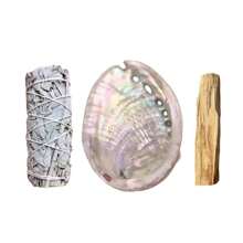 7PCS White Sage-Palo Santo Smoking Sticks Set Combo With Dragon's Blood Sage(Equipped With A Burner),Size 3.94inch,Sage Incense For Home Cleansing, Crystal Cleansing, Holiday Gifts, Decorative Smoking Sticks | Sage Bundle Birthday Graduation