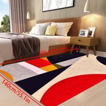 [Plush Velvet 700g/㎡ Latex Backing 5mm Thick] 1pc Bohemian Style Area Rug, Solid Color Carpet, Soft Non-Slip Washable For Living Room Bedroom Kitchen Office, Indoor Outdoor Home Decor Farmhouse Rug, Play Mat Back To School