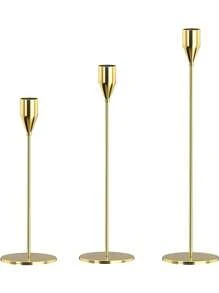 3 stuks metalen kaarsenhouder decoratieve accenten voor thuis, slaapkamer, woonkamer