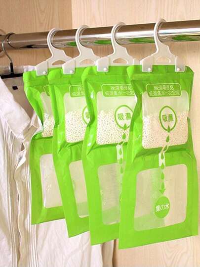 1/4/8/15pcs Hanging Dehumidifier Bag,Calcium Chloride Particles Lock Water, Green&Energy-Saving,Fresh&,Dehumidification Is Visible,Dehumidifier For Home