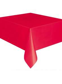 1/3/5 件，高品质塑料桌布，装饰性矩形一次性纯色厚大号 PEVA 桌布，137x274cm 纯色桌布，用于派对装饰，适合派对、活动、婚礼、室内和室外的塑料桌布 - 彩色 - 查看 8