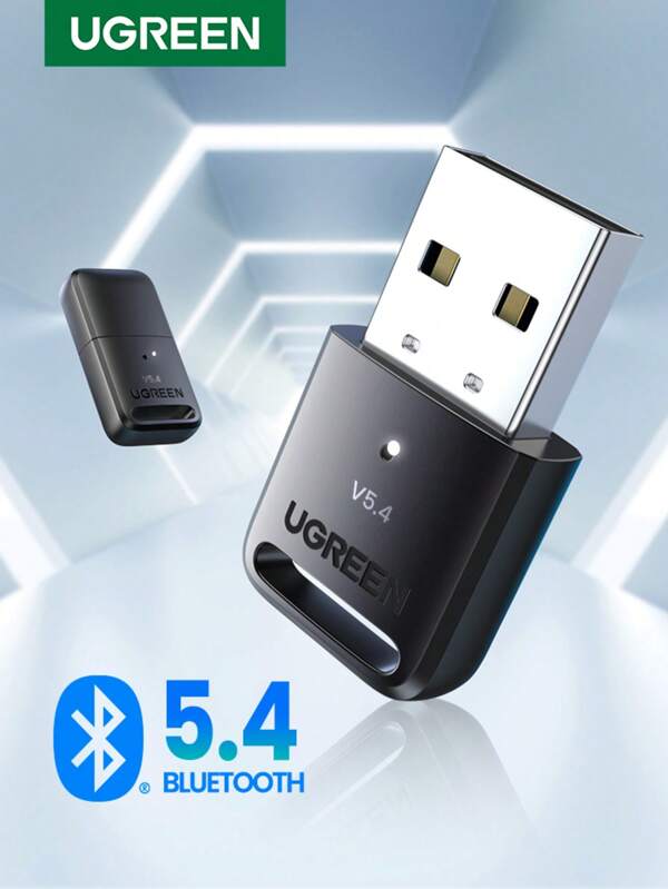 UGREEN Transmisor Receptor Bluetooth 5.4  Adaptador Dongle Aptx sólo para PC Windows 8.1 10 11 Teclado inalámbrico Mouse Altavoz Plug and Play