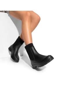 Wellington Boots Women, Waterproof Rain Boots, Outdoor And Hiking Boots, Garden Boots, Comfortable Chelsea Boots - Black - View 8