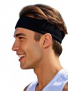 Fashion Sports Headband And Wristband Towel Set Sweatband Wrist Band Bracers For Women Men Cycling Gym Basketball Tennis