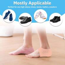 NetHong 3cm Invisible Height Insoles Heel Pad Sock Liners Increase Increasing Shoe UK - Beige - View 2