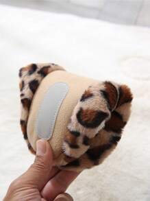 Nowość! Dopasowane do pary japońskie kapcie z nadrukiem w panterkę, miękkie, ciche, bawełniane, idealne do drewnianych podłóg i ogrzewania podłogowego, bardzo ciepłe, niezbędne w domu