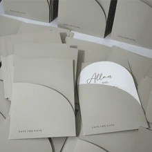 NIEWSPECIAL 10pcs Pocket Style Wedding Invitation Envelopes, Suitable For Engagement, Quinceañera, Christening And Other Occasions, Minimalist Invitation Envelopes, 5*7 Inch Invitations, DIY Invitations, Gift Cards, Pocket Wedding Invitations, You're Invited, Graduation Ceremony, Birthday Party, Bachelor Party And Other Occasions Gifts. - Multicolor - View 2