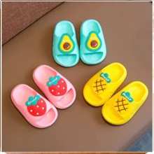 CHILDREN'S SLIDE SLIPPERS FRUIT STRAWBERRY/ORANGE/PIAPE/AVOCADO GIRLS AND BOYS