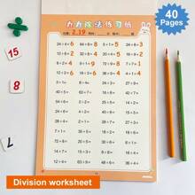 Lachilly Kids Learning Math Arithmetic Early Education Writing Exercise Multiplication Division Worksheet Math Training Workbooks For Ages 3-6 - Engaging Activities For Classroom And Home Learning