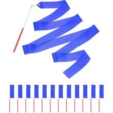 12pcs/Set 2m Rhythmic Gymnastics Ribbon, Dance Ribbon Wands For Ballet, Artistics, And Aerobic Dance - Multicolor - View 3